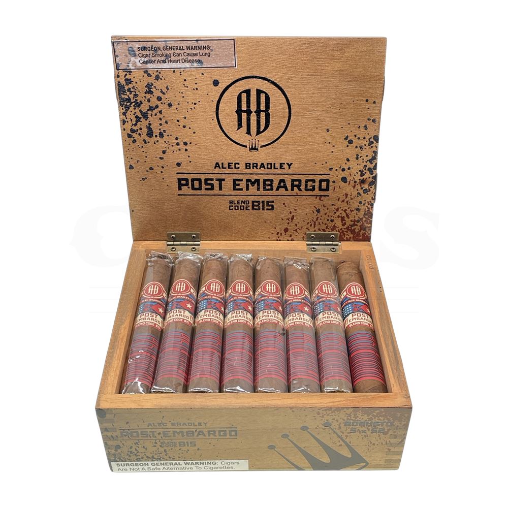 Alec Bradley Alec Bradley Post Embargo Blend Code B15 Robusto Unit (24) Robusto