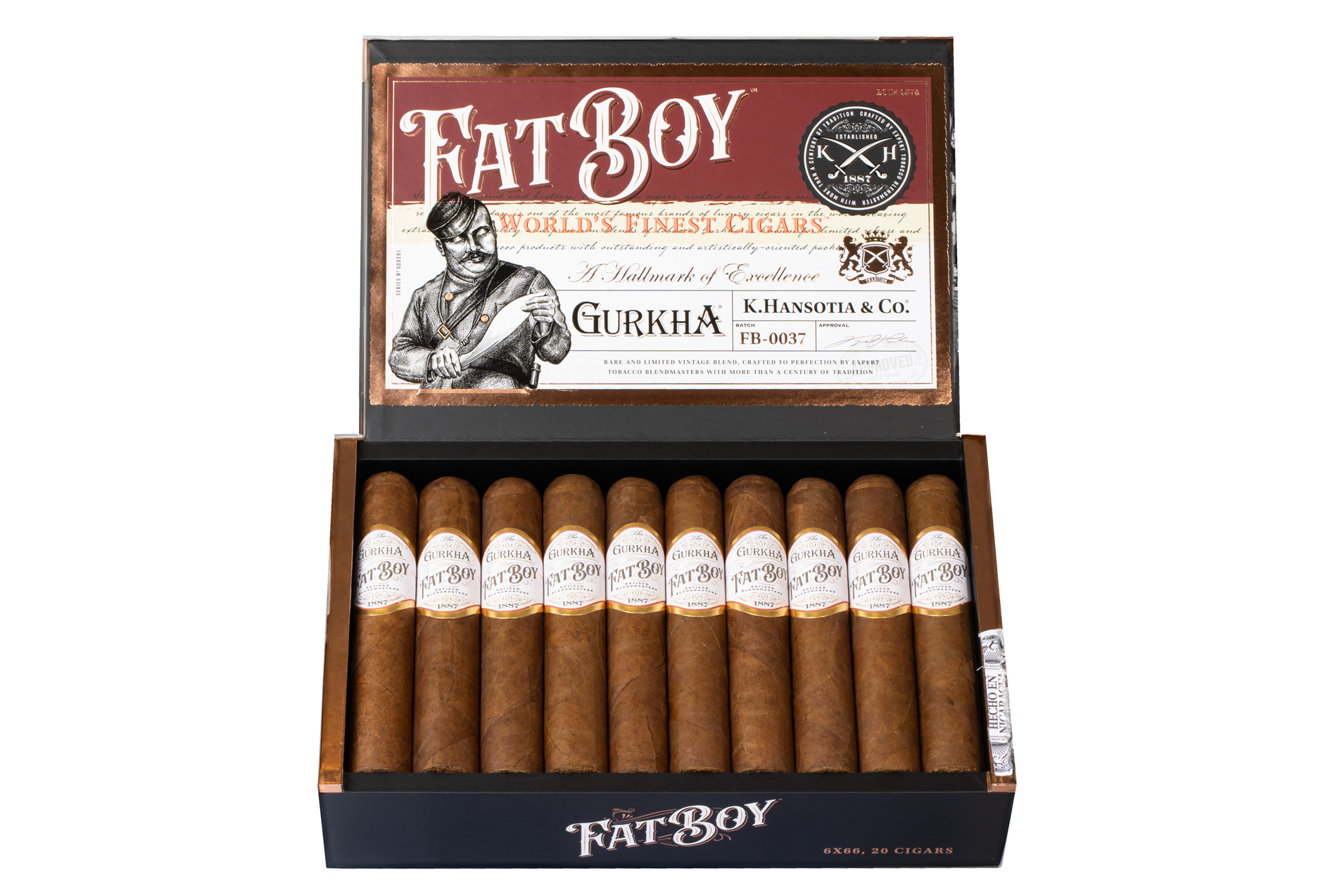 Gurkha Gurkha Fat Boy Habano 6x66 Unit (20)