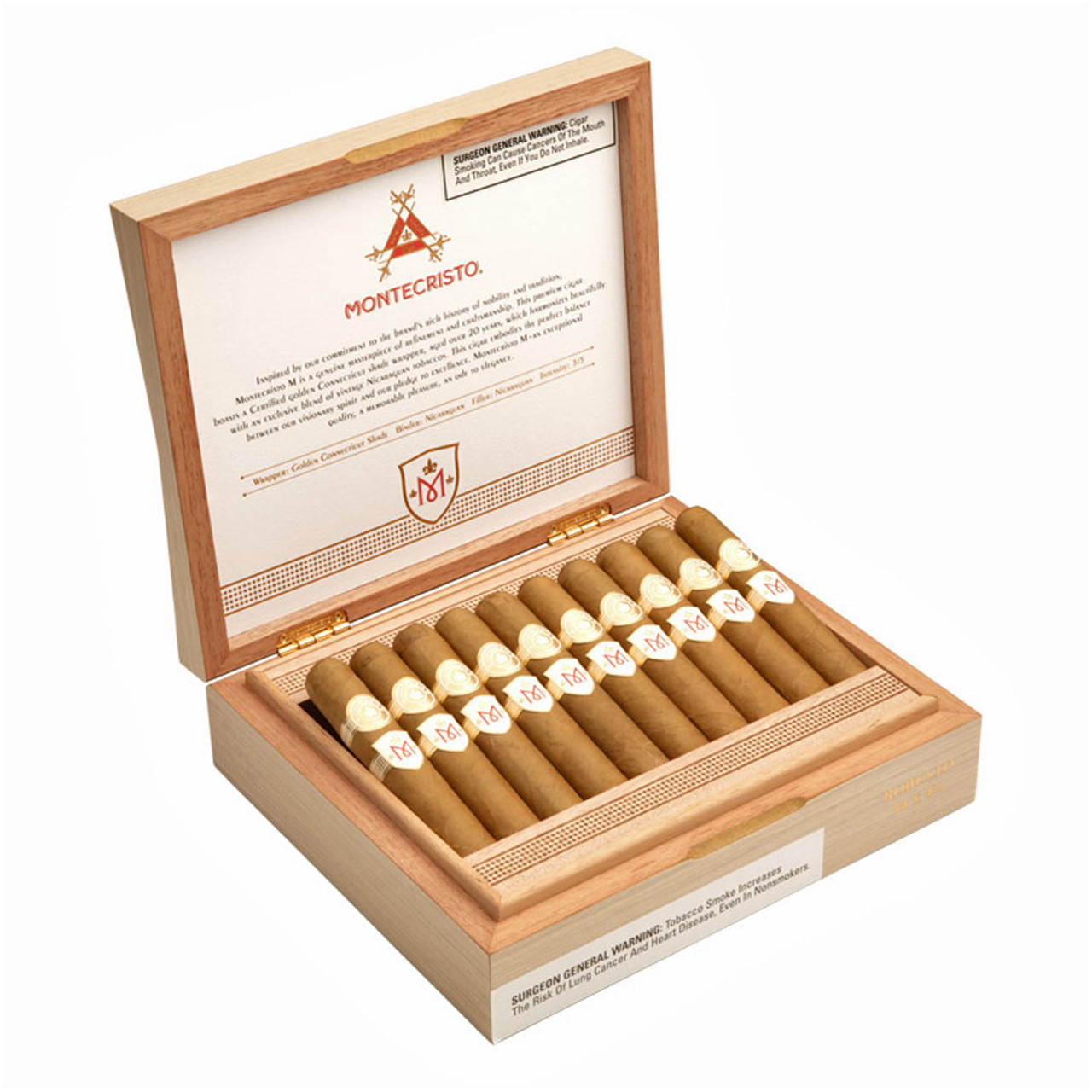 Montecristo Montecristo Nicaragua Robusto Unit (20) Robusto