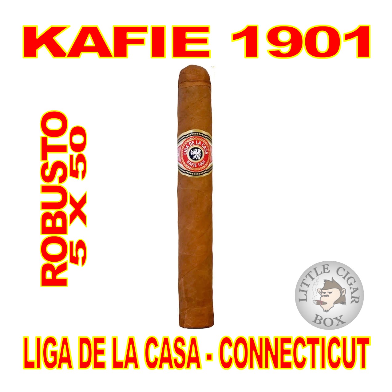 Kafie Kafie 1901 Liga De La Casa Sweet Tip Natural Robusto Unit (20) Robusto