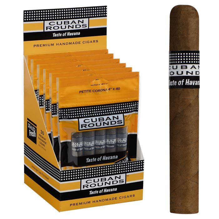 Cuban Rounds Cuban Rounds Natural Petite Corona Bundle Unit (30) Corona