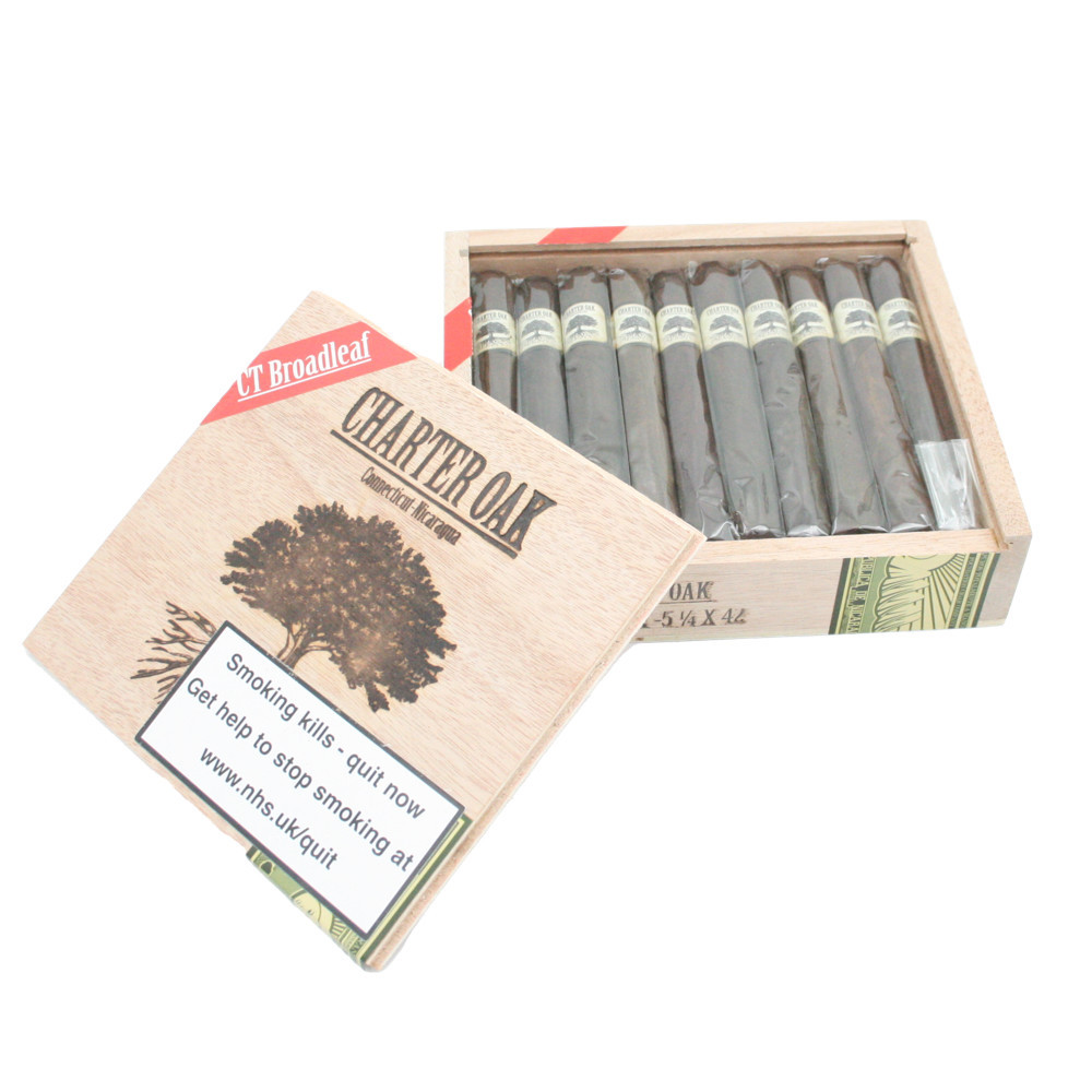 Charter Charter Oak Broadleaf Maduro Petite Corona Unit (20)