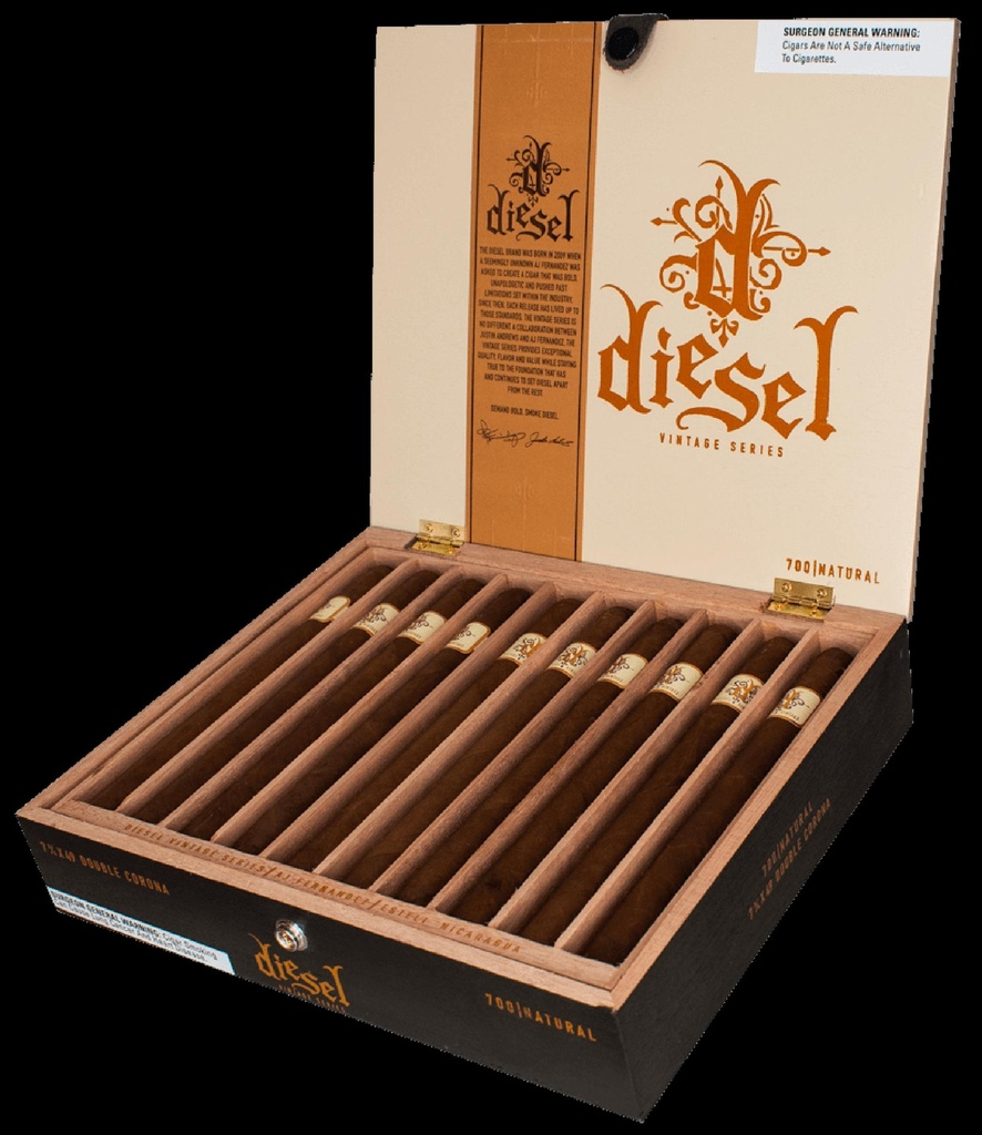 Diesel Diesel Vintage Series Natural 700 Double Corona Unit (20) Double Corona