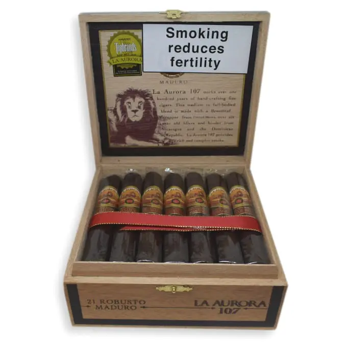 La Aurora La Aurora 107 USA Maduro Robusto Unit (20) Robusto