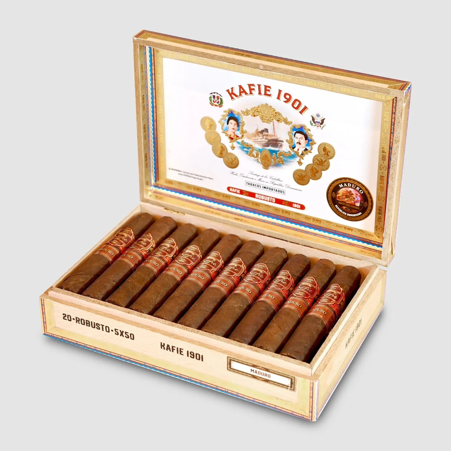 Kafie 1901 DF Maduro Robusto Unit (20)