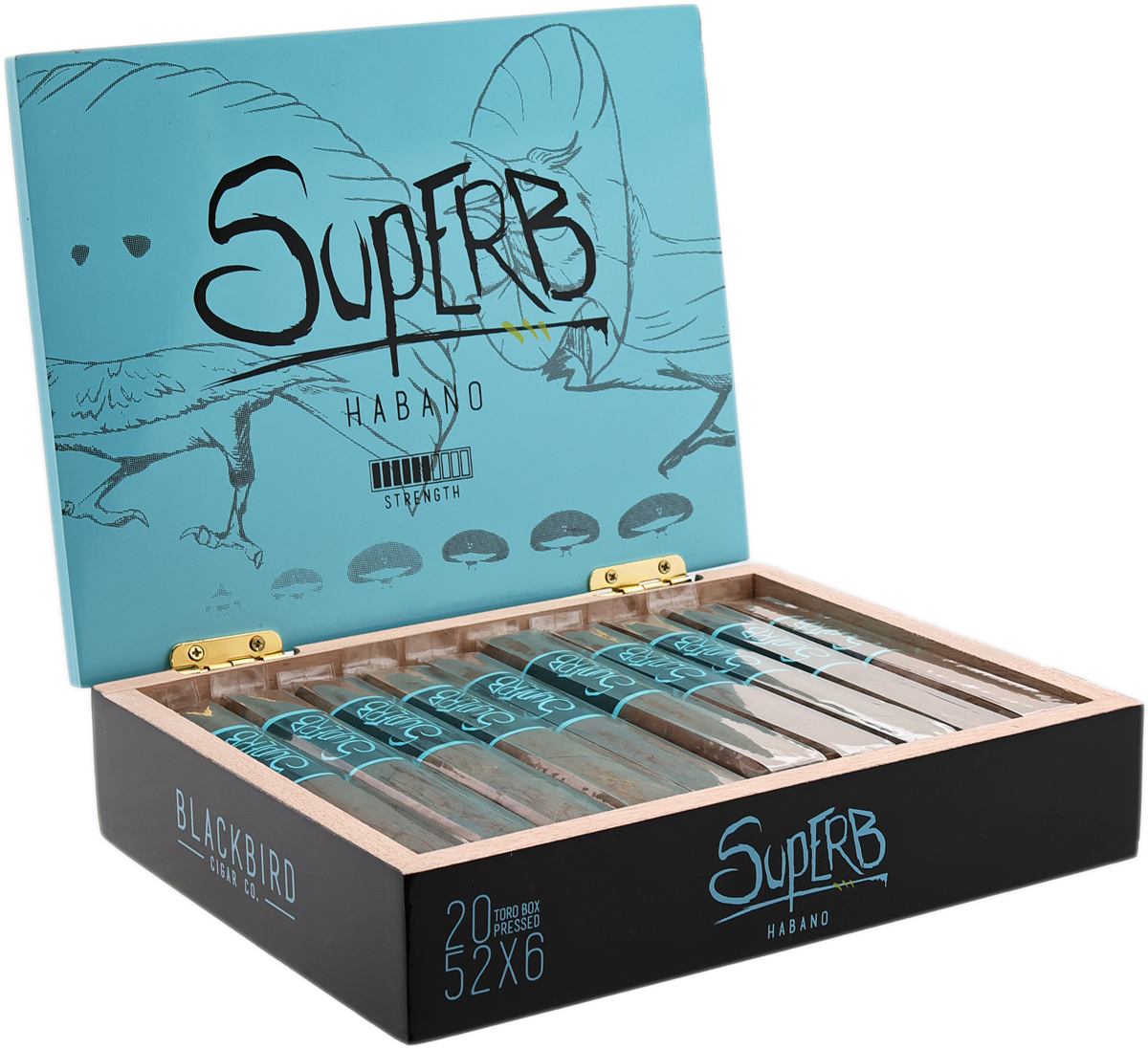 Blackbird Blackbird Superb Habano Toro Unit (21) Toro