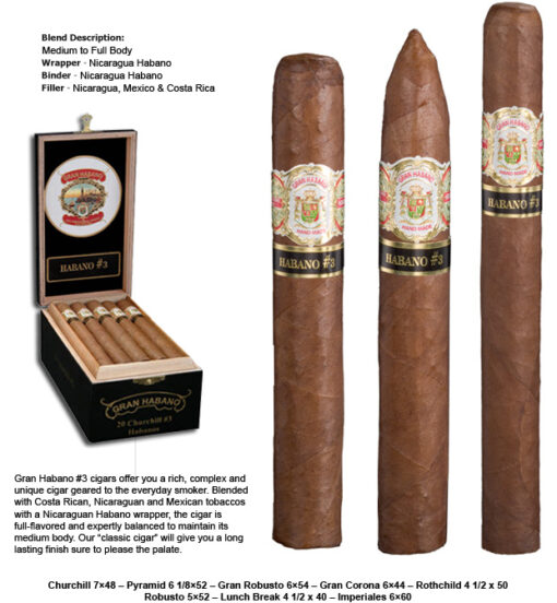 Gran Habano Gran Habano Habano #3 Gran Robusto Unit (20) Robusto