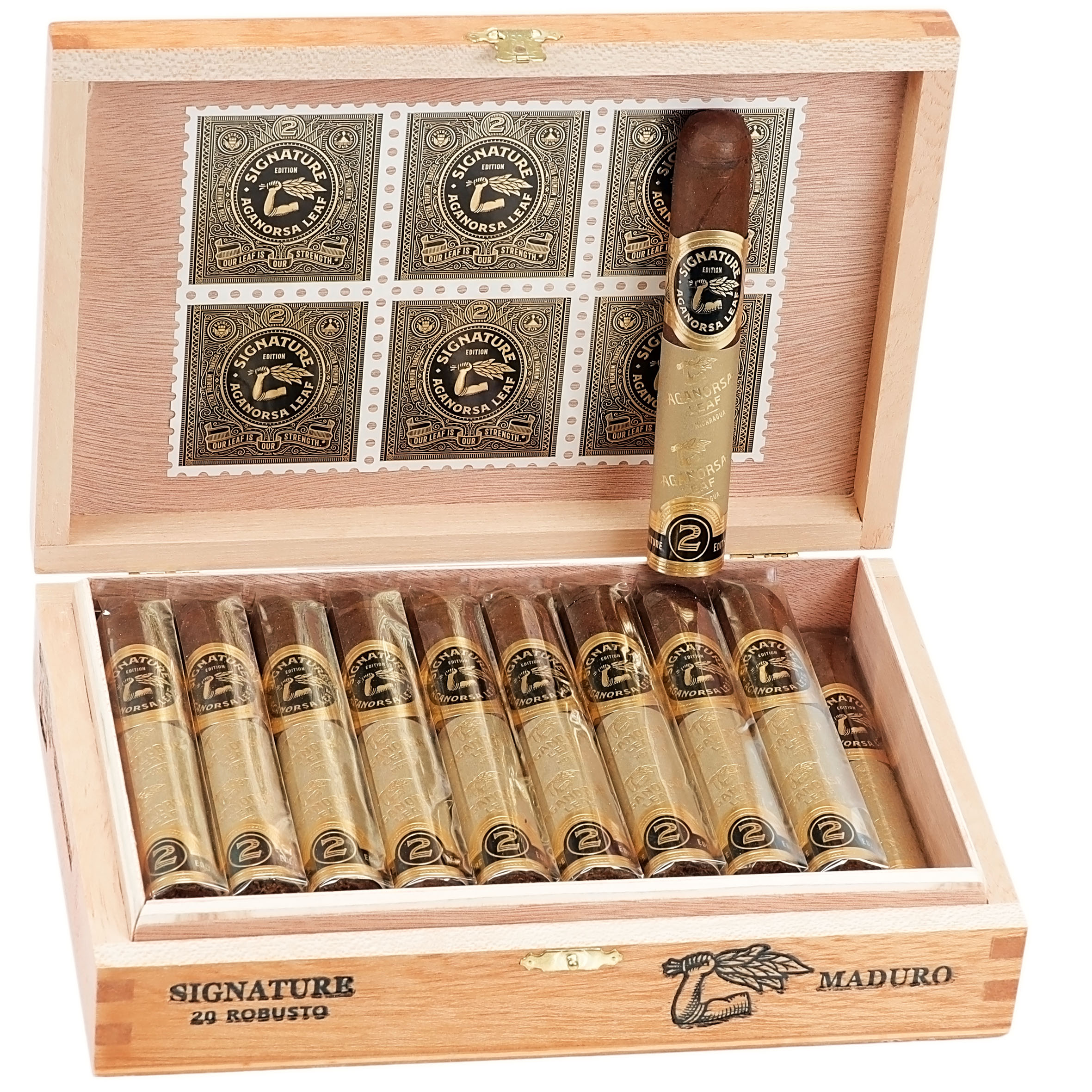 Aganorsa Leaf Aganorsa Leaf Signature Selection Maduro Robusto Unit (20) Robusto