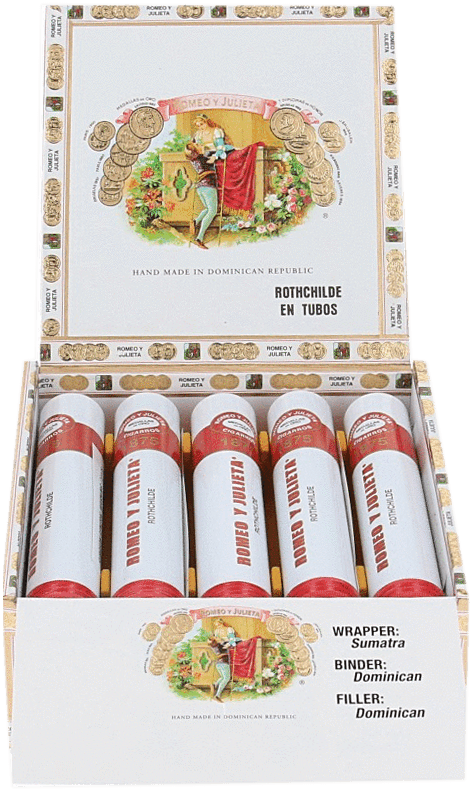 Romeo y Julieta Romeo y Julieta 1875 (White) Deluxe #2 (En Tubo) Unit (10)