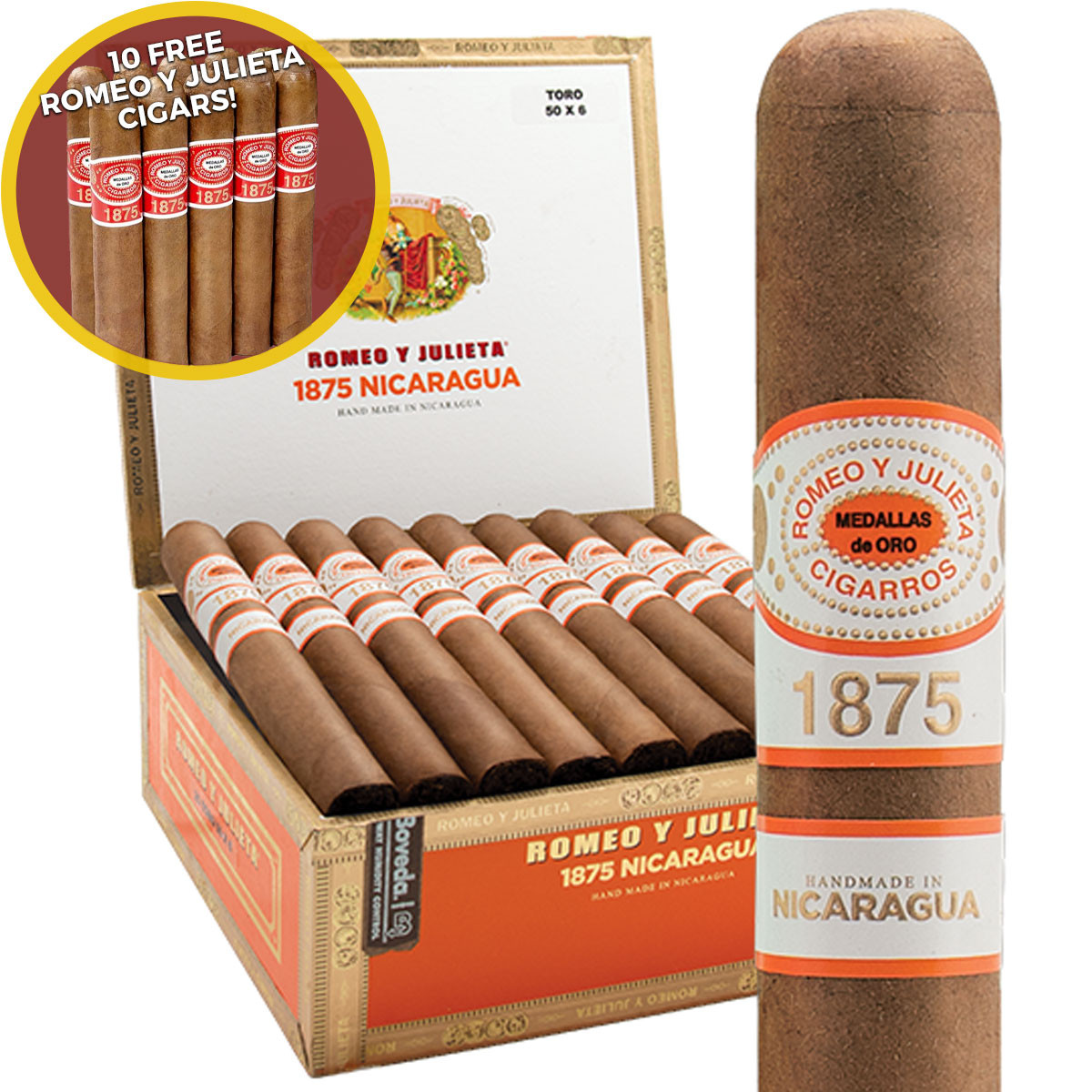 Romeo y Julieta Romeo y Julieta 1875 Connecticut Nicaragua Magnum Unit (20) Magnum