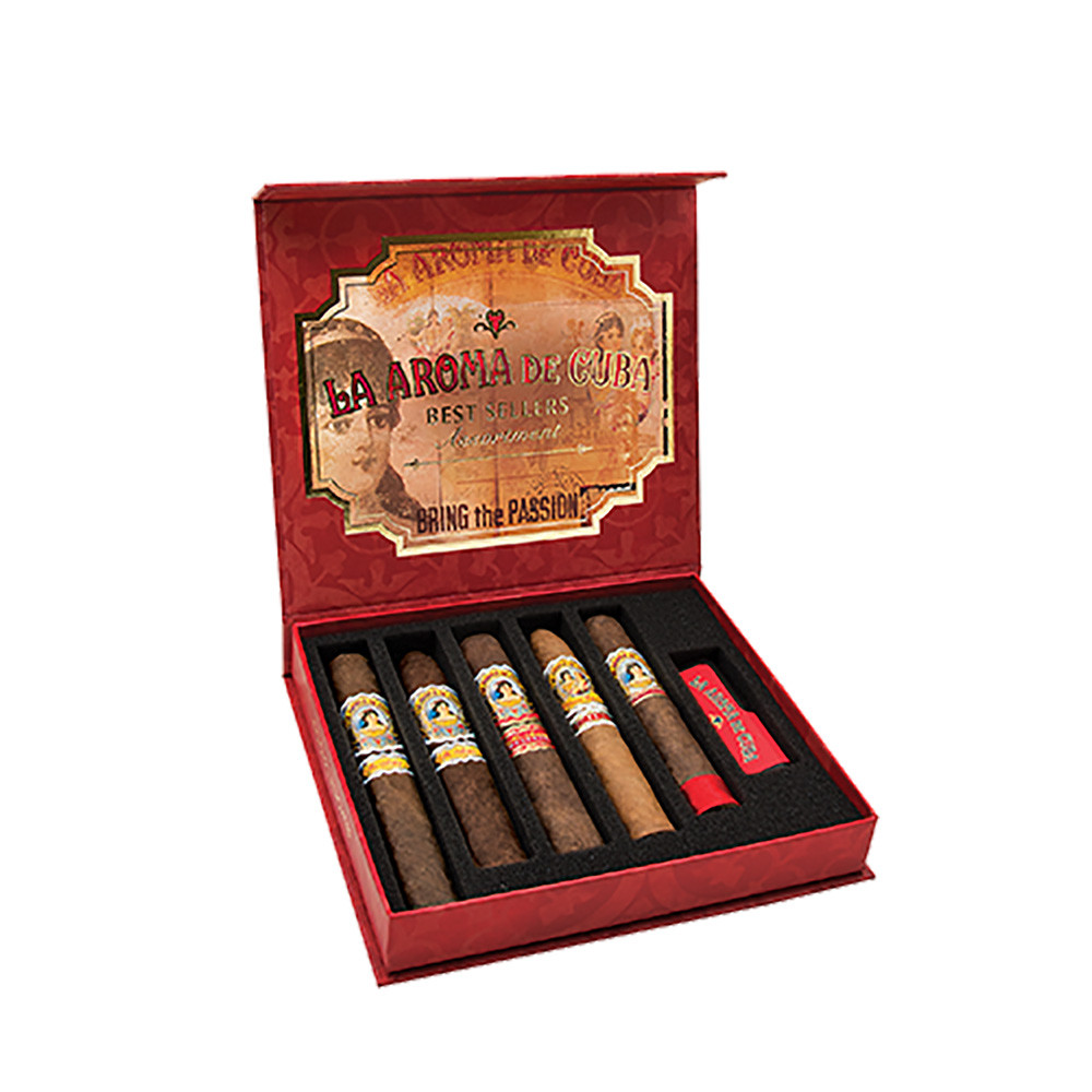 La Aroma de Cuba La Aroma de Cuba Sampler Best Sellers With Lighter Unit (5)