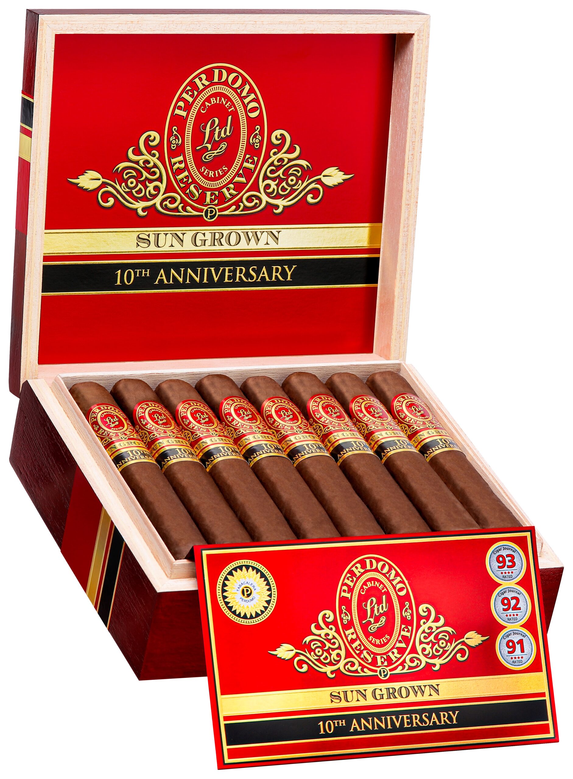 Perdomo 10th Anniversary Champagne Magnum 50 Tubo Unit (12)