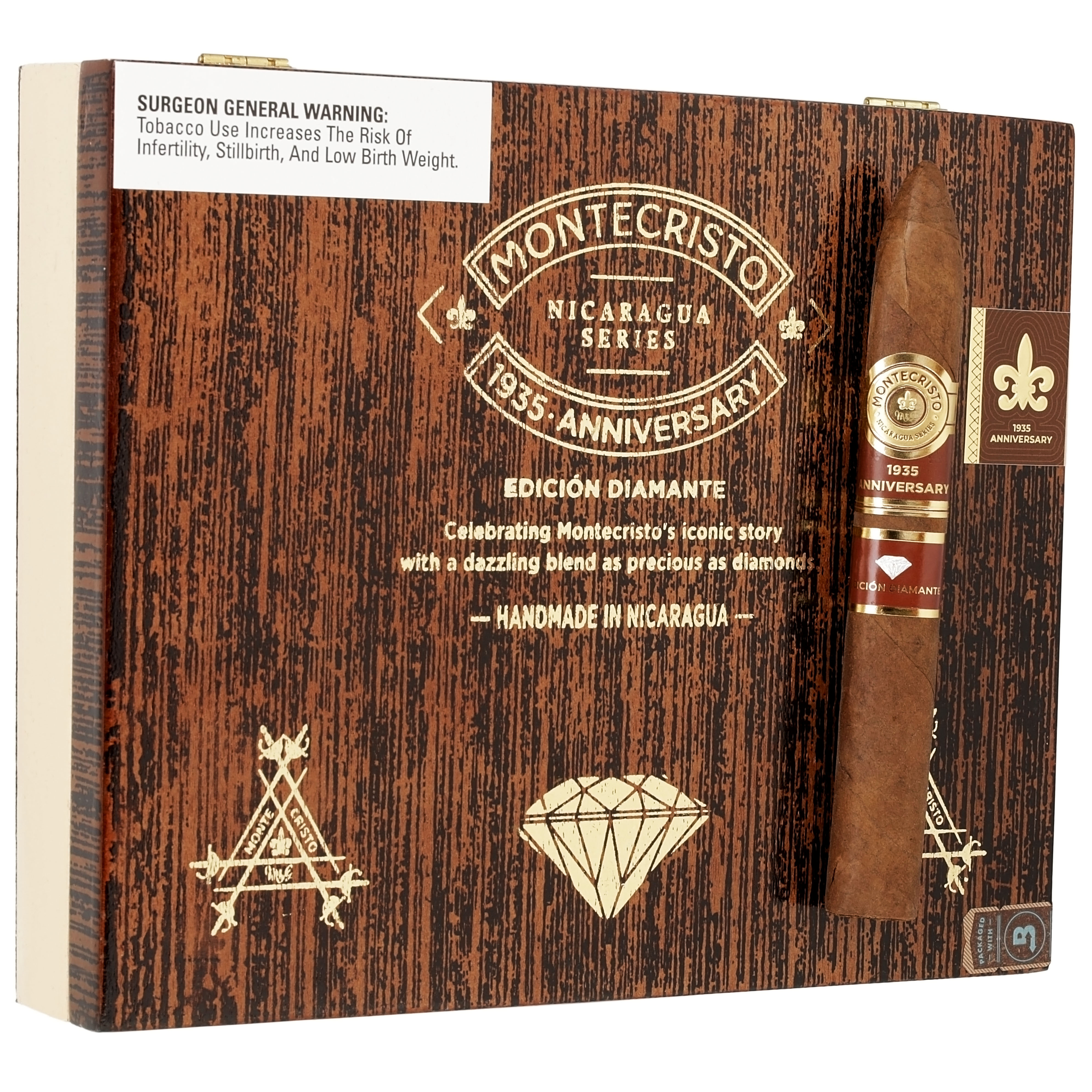 Montecristo Montecristo 1935 Anniversary Edicion Diamante No. 2 Unit (10)
