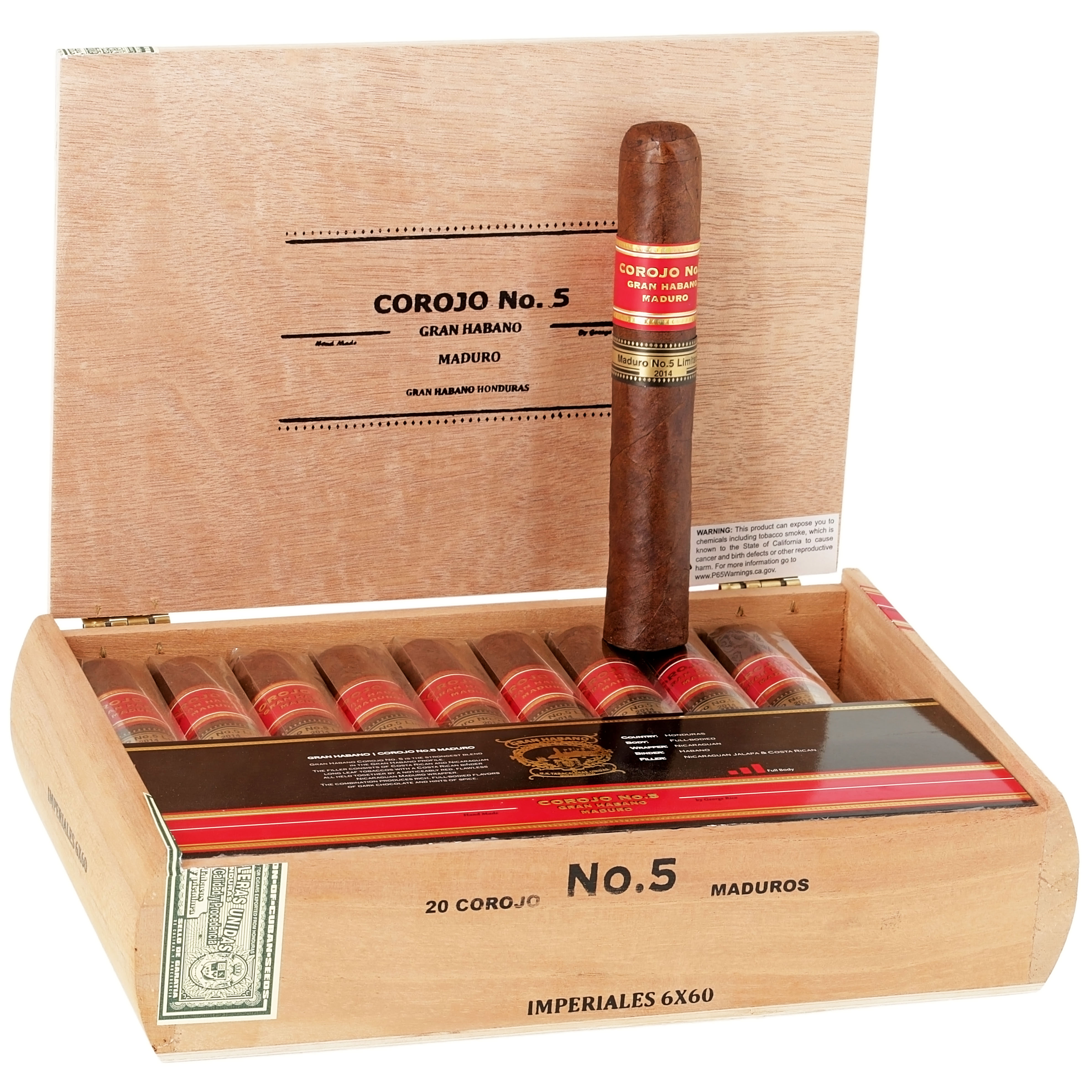 Gran Habano Gran Habano Corojo #5 Maduro Imperial Unit (20)