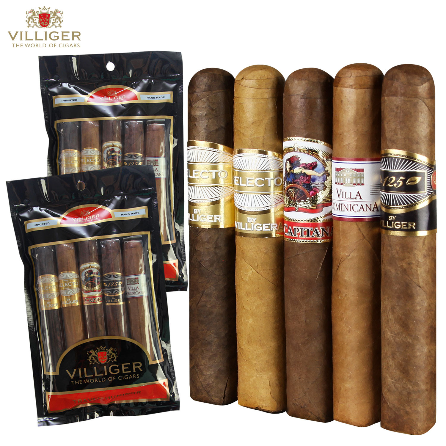 Villiger Villiger Sampler Robusto 93 Humibag Unit (5) Robusto