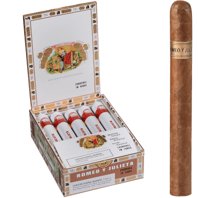 Romeo y Julieta Romeo y Julieta 1875 (White) Churchill en Tubo Unit (10) Churchill