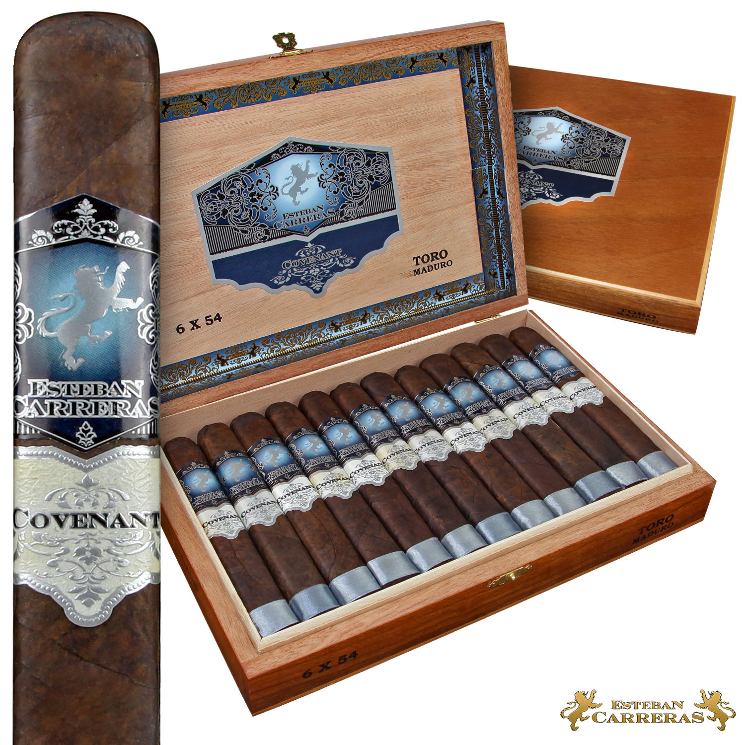 Esteban Carreras Esteban Carreras Covenant Maduro Double Corona Unit (24) Double Corona