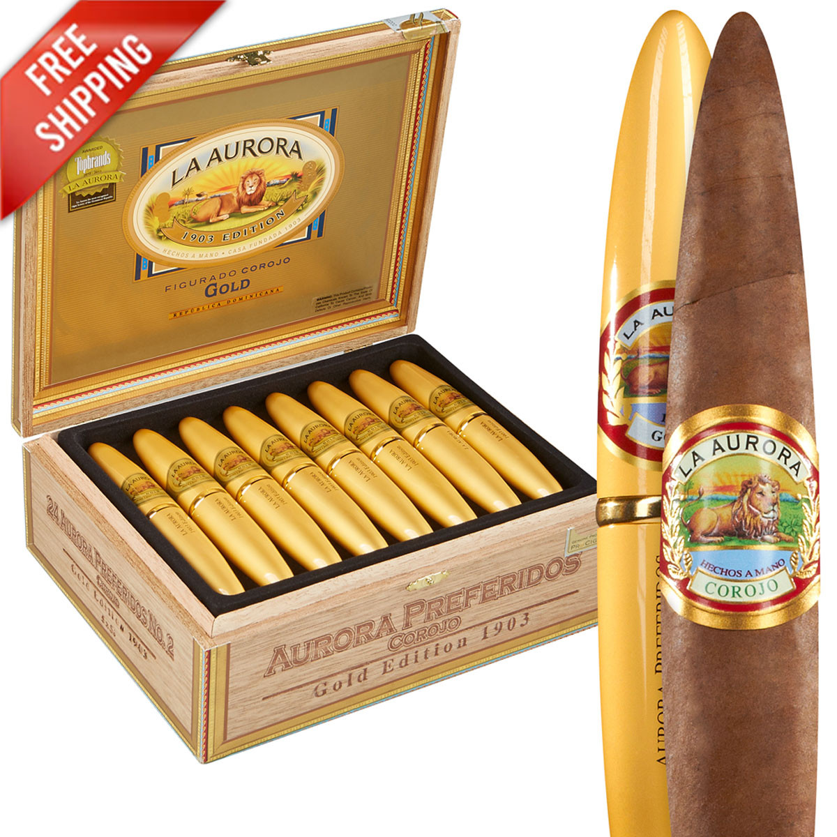 La Aurora La Aurora Preferidos NO 2 Tubes Gold Unit (8)