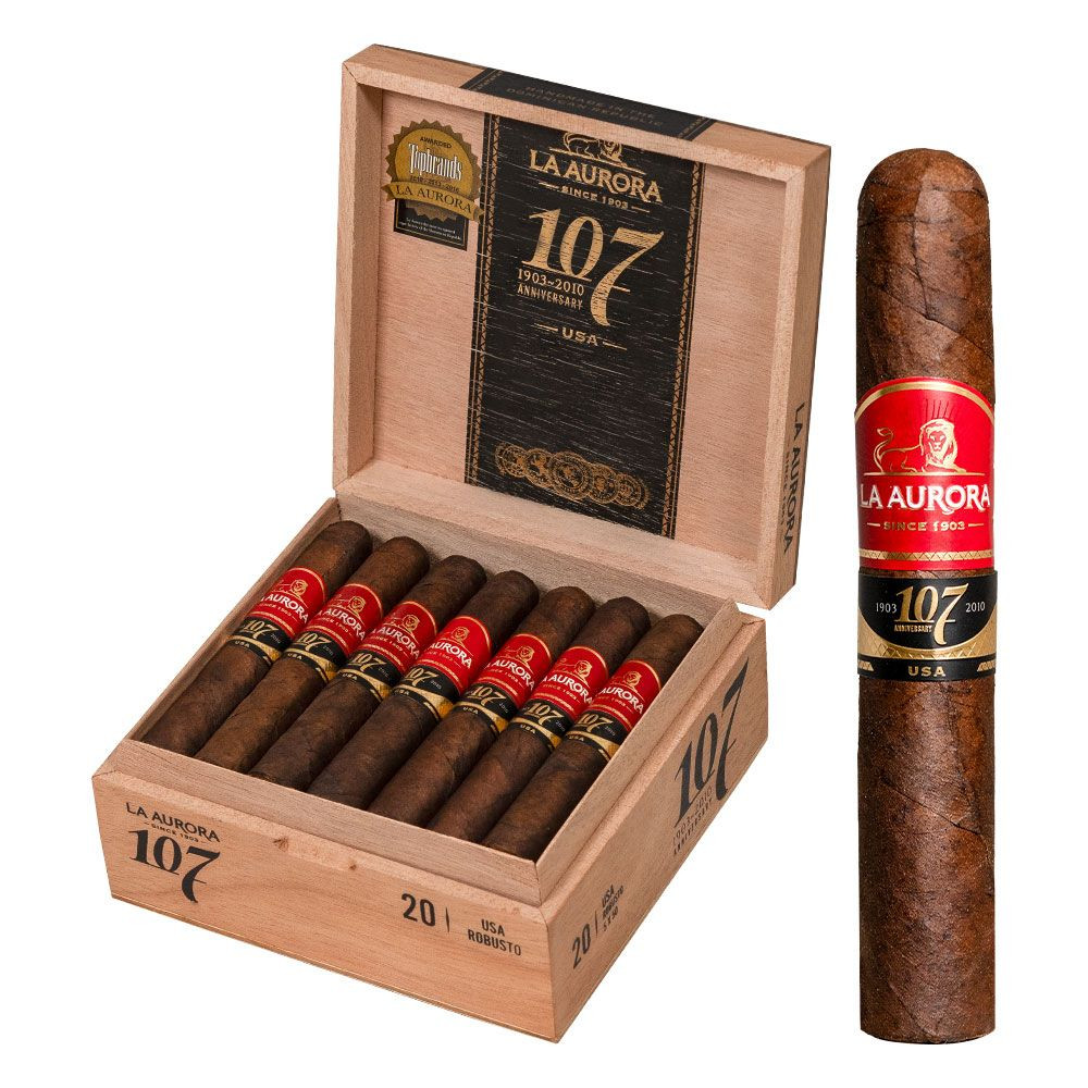 La Aurora La Aurora 107 USA Maduro Belicoso Unit (20) Belicoso
