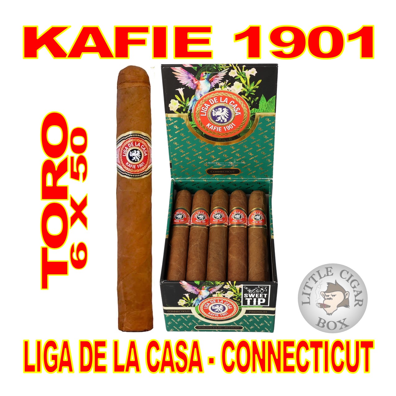 Kafie Kafie 1901 Liga De La Casa Sweet Tip Connecticut Toro Unit (20) Toro