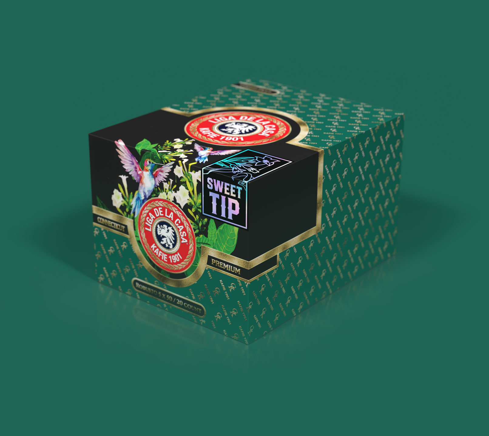 Kafie Kafie 1901 Liga De La Casa Sweet Tip Connecticut Robusto Unit (20) Robusto