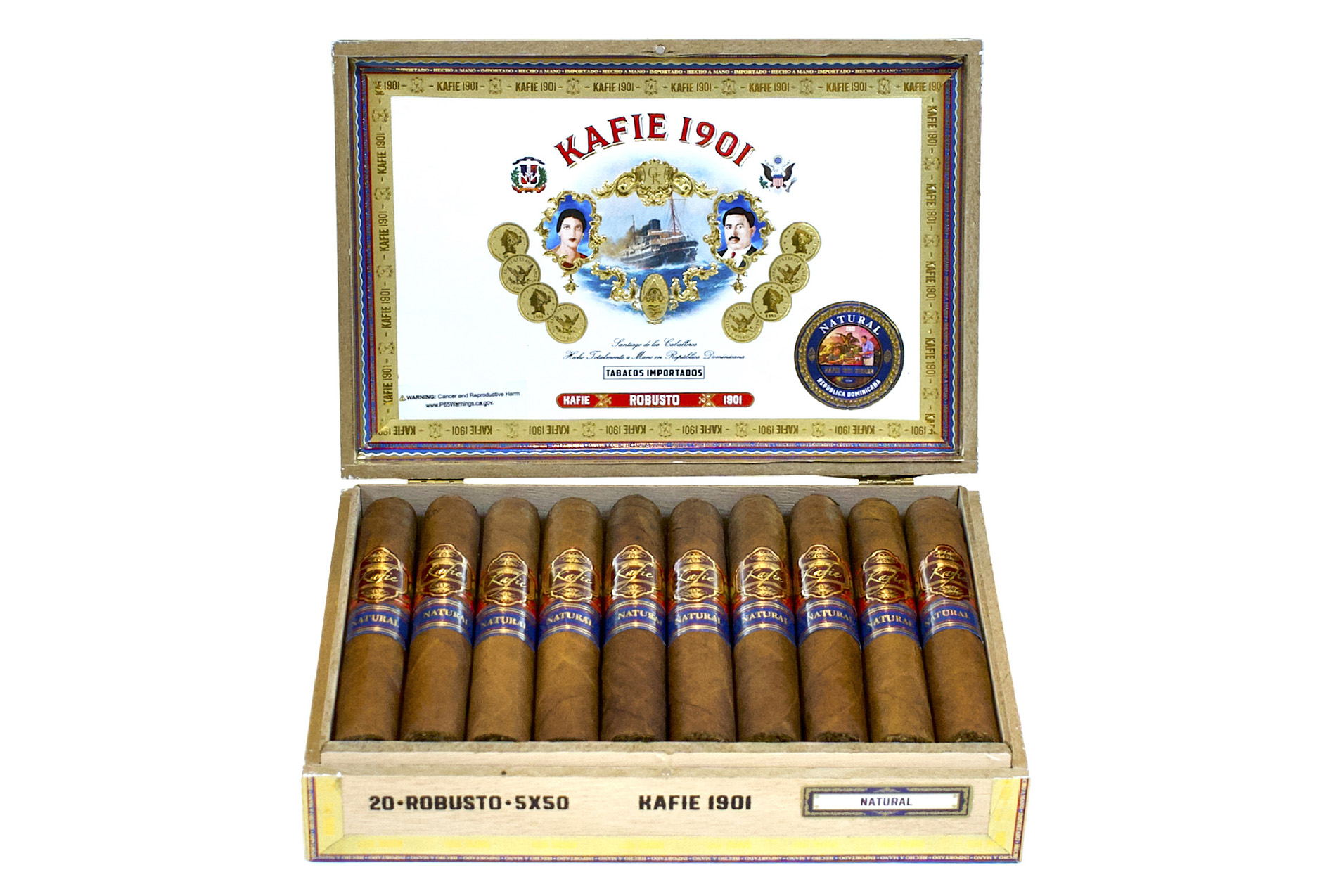 Kafie Kafie 1901 Serie L Natural Robusto Unit (20) Robusto