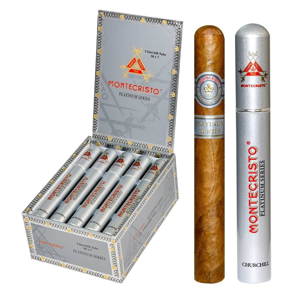 Montecristo Montecristo Platinum Churchill en Tubo Unit (15) Churchill