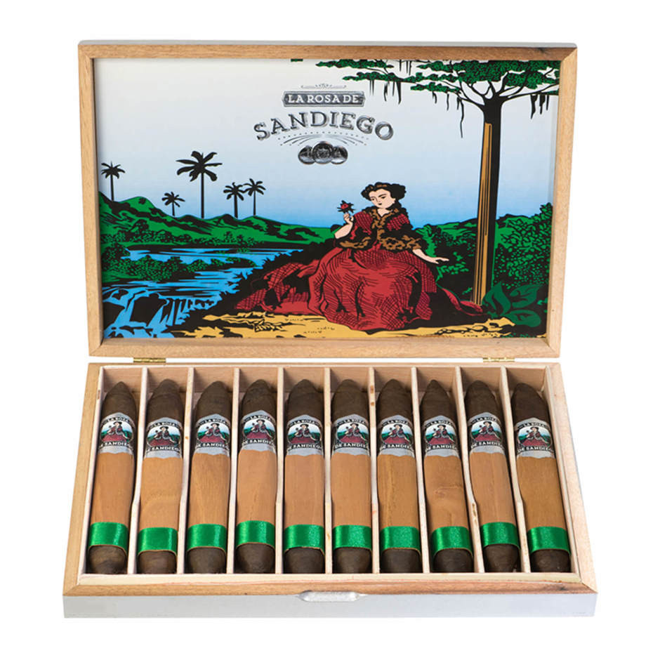 La Rosa La Rosa de San Diego Maduro Petit Bouquet Box Press Unit (10) Petit