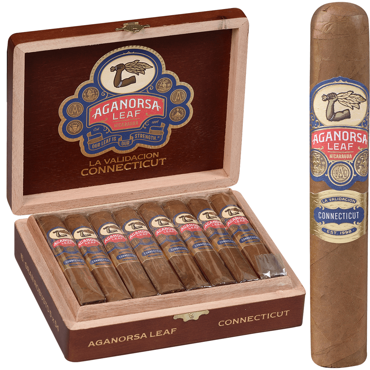 Aganorsa Leaf Aganorsa Leaf La Validacion Connecticut Gran Robusto Unit (15) Robusto