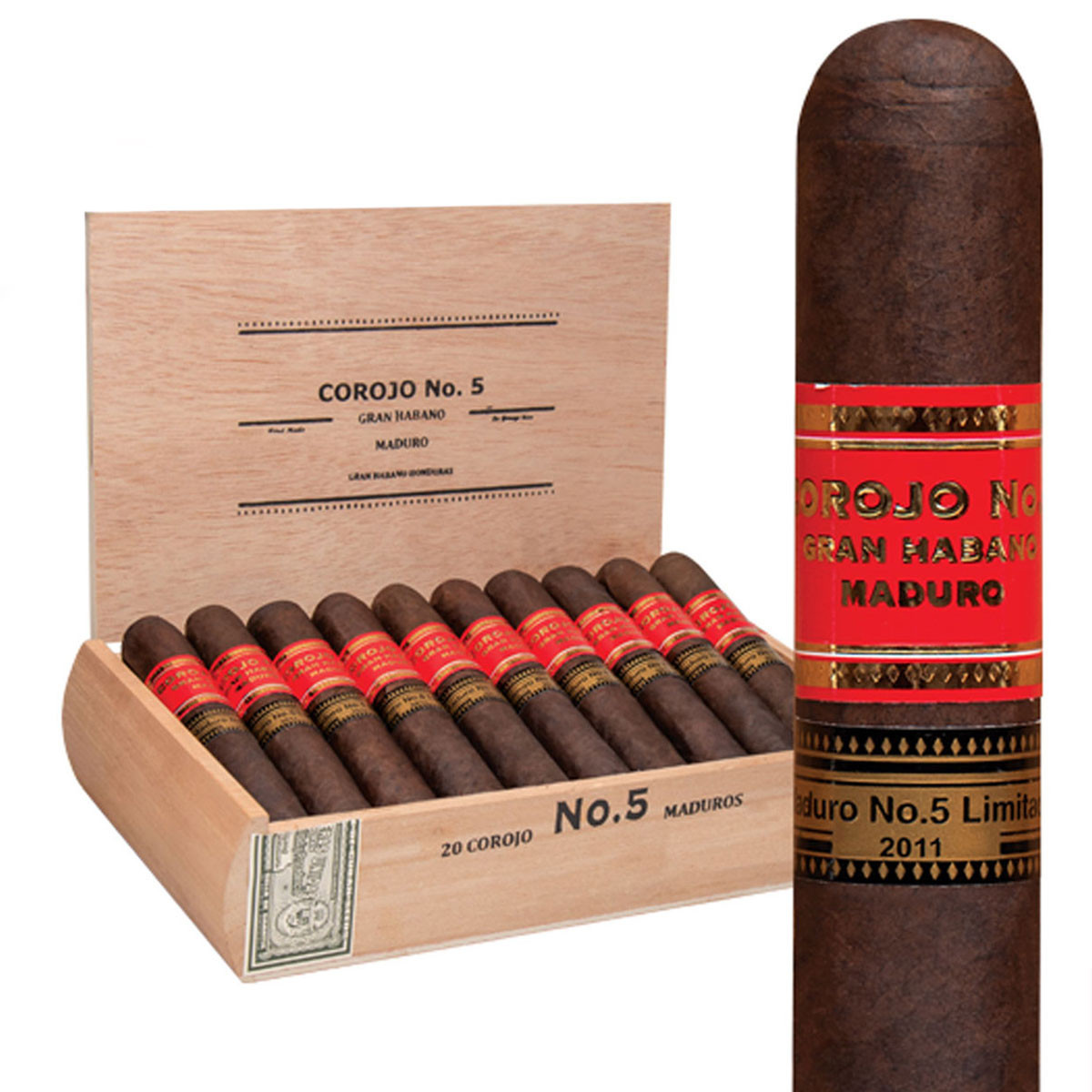 Gran Habano Gran Habano Corojo #5 Maduro Robusto Unit (20) Robusto