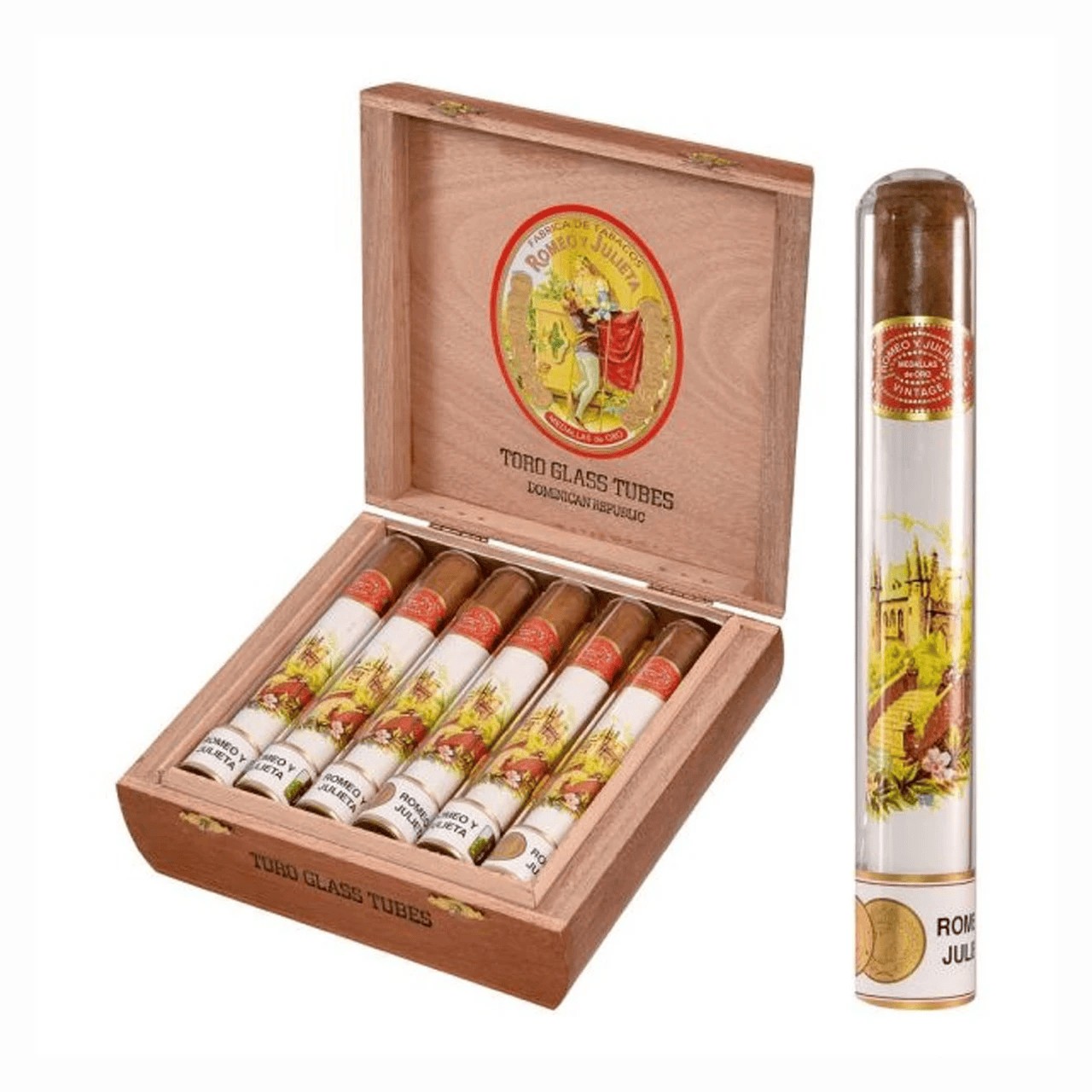 Romeo y Julieta Romeo y Julieta Vintage Toro Glass Tube Unit (12) Toro