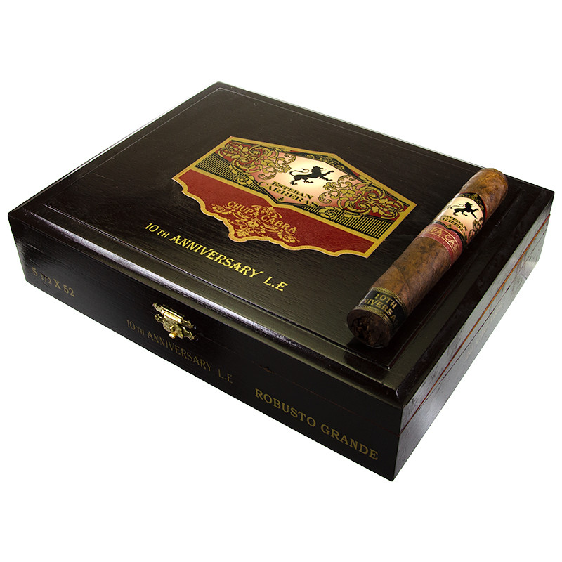 Esteban Carreras Esteban Carreras Chupa Cabra 10th Anniv Robusto Grande Unit (20) Robusto
