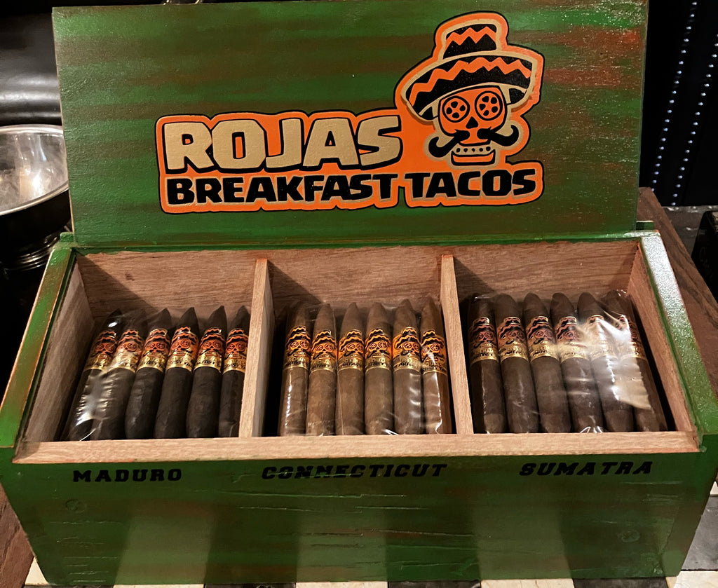 Rojas Rojas Breakfast Tacos Full Tray Connecticut / Maduro / Sumatra Unit (90)