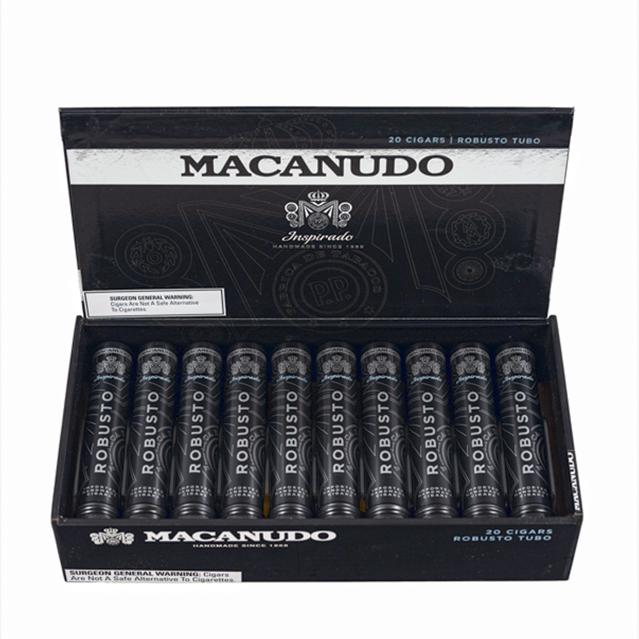 Macanudo Macanudo Inspirado Black Robusto Tubo Unit (20) Robusto