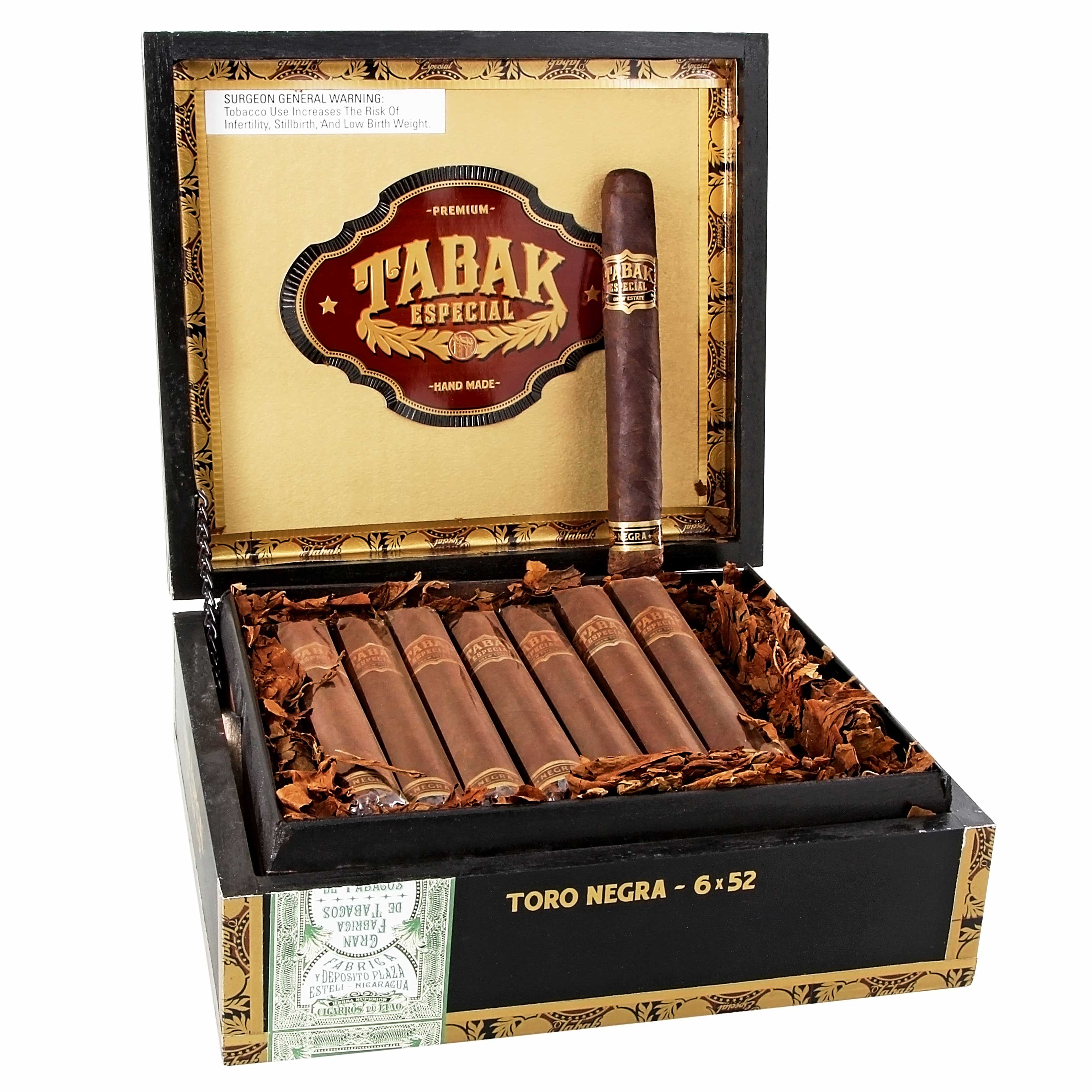 Tabak Especial Tabak Especial Negra Toro Tubo Unit (25) Toro