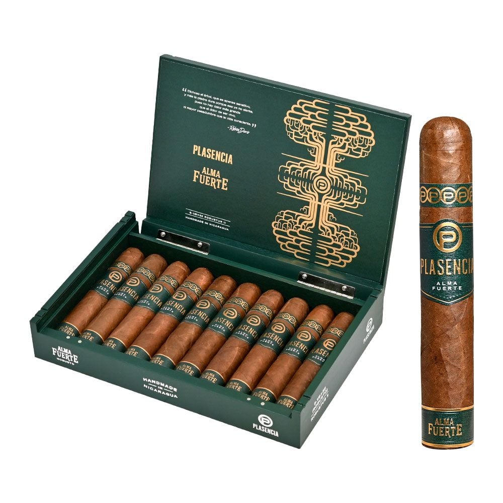 Plasencia Plasencia Alma Fuerte Robustus II (Green Robusto) Box Unit (10)