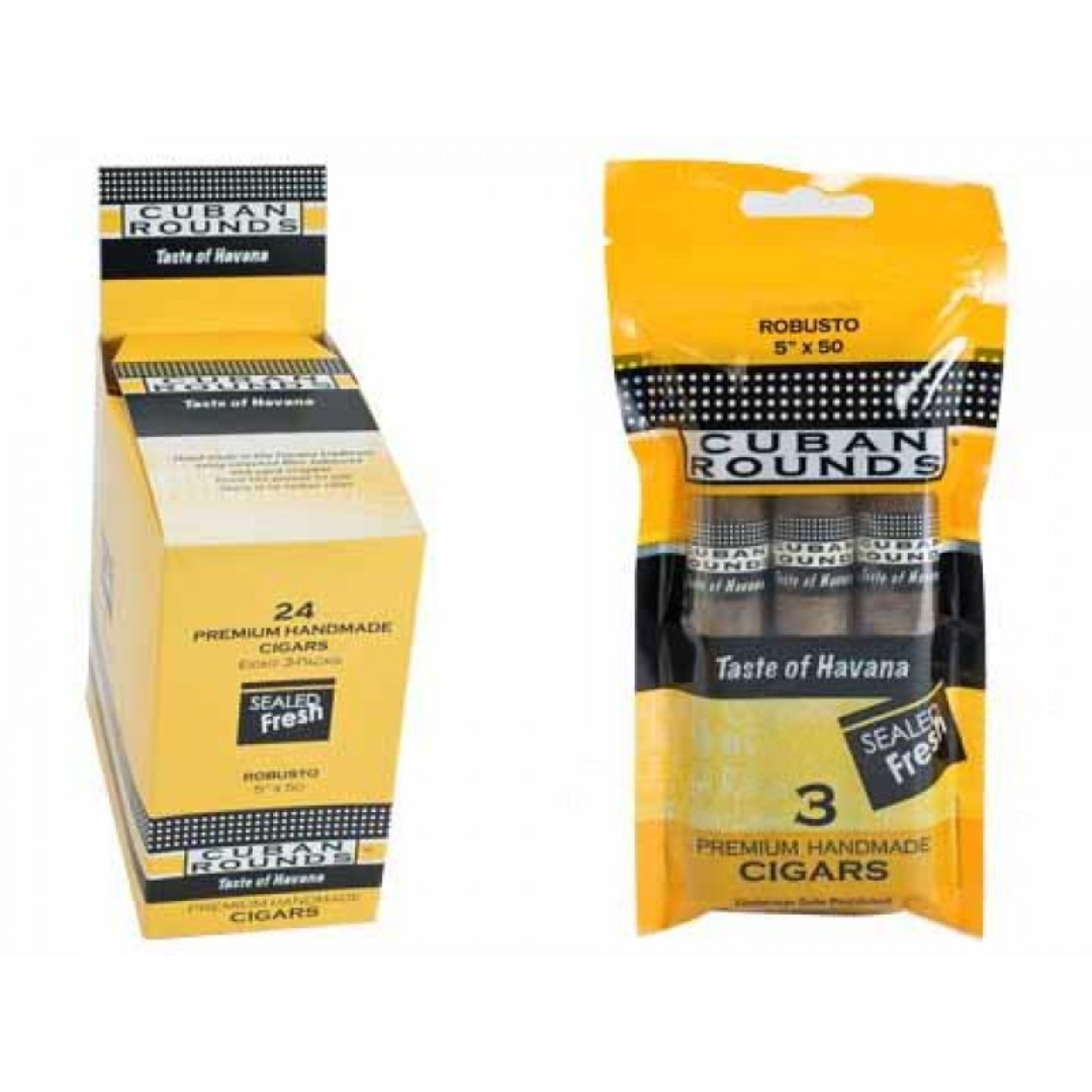 Cuban Rounds Cuban Rounds Sweets Robusto Pack Unit (24)