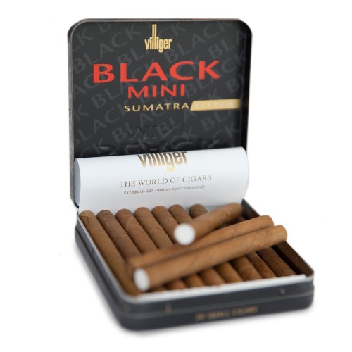 Villiger Villiger Mini Cigarillos Black Sumatra filter Unit (100)
