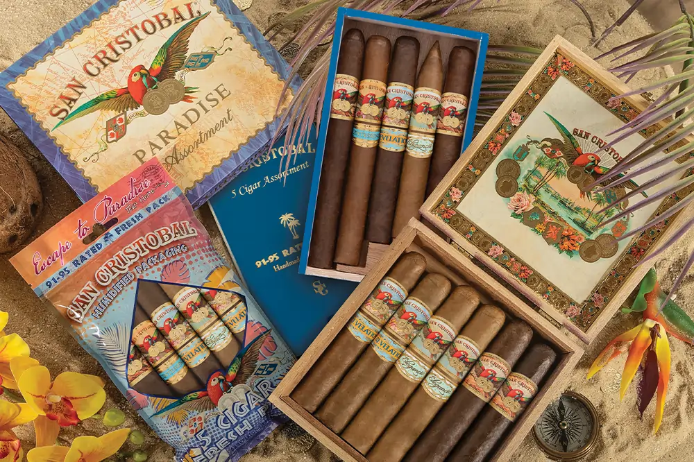 San Cristobal San Cristobal Samplers Paradise Assortment w/ Lighter Unit (5)