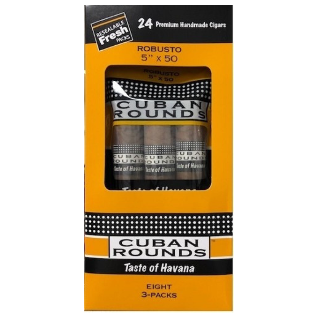 Cuban Rounds Cuban Rounds Natural Pack Robusto Unit (24)